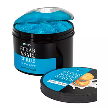 Milv, Сахарно-солевой скраб для тела "ПЕЧЕНЬЕ", 600 г