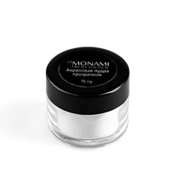 Monami Professional, Акриловая пудра, прозрачная, 15 г