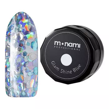 Monami Professional, Гель-лак Glam Shine Blue, 5 г