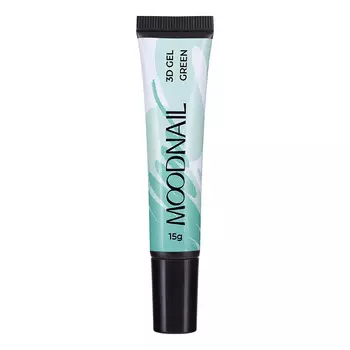 MOODNAIL, Гель 3D Gel Green, 15 г