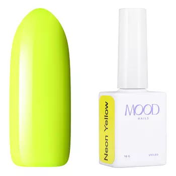 MOODNAIL, Гель-лак Gel-polish Neon Yellow, 10 г