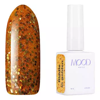 MOODNAIL, Гель-лак Riddle in golden, 10 г