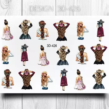 Набор, Anna Tkacheva, 3D-слайдер №426 «Девушки», 2 шт.