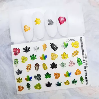 Набор, Anna Tkacheva, 3D-слайдер Crystal №1090 «Осень. Листья. Веточки», 2 шт.