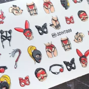 Набор, Anna Tkacheva, 3D-слайдер Crystal №HT-009 «Девушки. Любовь», 2 шт.