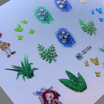 Набор, Anna Tkacheva, 3D-слайдер Crystal HT №164 «Цветы. Девушки», 3 шт.