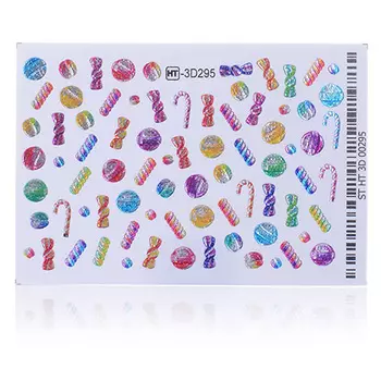 Набор, Anna Tkacheva, 3D-слайдер Crystal HT №295 «Новый год. Конфеты», 2 шт.