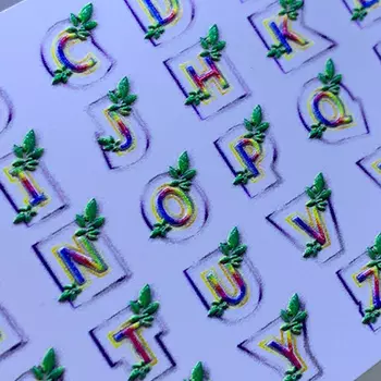 Набор, Anna Tkacheva, 3D-слайдер Crystal HT №311 «Надписи. Буквы», 2 шт.