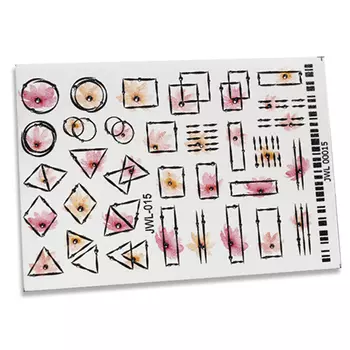 Набор, Anna Tkacheva, 3D-слайдер со стразами №15 «Геометрия», 2 шт.