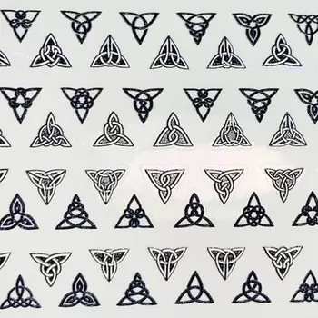 Набор, Anna Tkacheva, 3D-стикер №049 «Геометрия. Абстракция», черный, 2 шт.