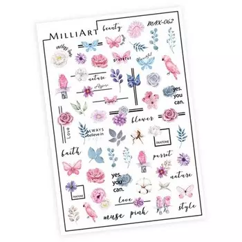 Набор, Anna Tkacheva, Cлайдер-дизайн MAX-62 «Цветы. Геометрия. Микс», 3 шт.