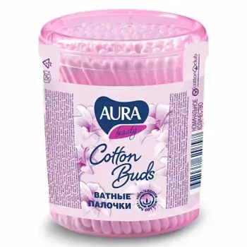 Набор, AURA, Ватные палочки, в банке, 100 шт., 3 шт.