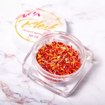 Набор, Blesk, Дизайн для ногтей «Чешуя дракона» №08, 4 шт.