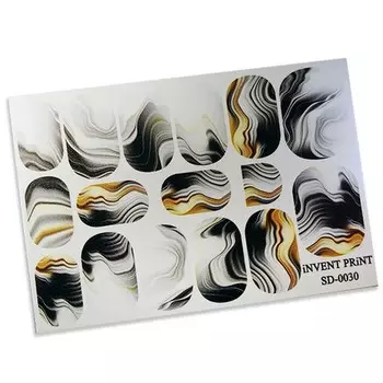 Набор, iNVENT PRiNT, Слайдер-дизайн «Дымок» №30, 3 шт.