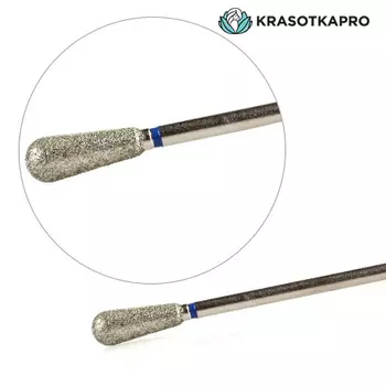 Набор, KrasotkaPro, Фреза алмазная «Конус обратный» D=5 мм, синяя, 4 шт.