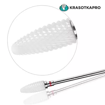 Набор, KrasotkaPro, Фреза керамическая «Кукуруза» D=6 мм, красная., 2 шт.