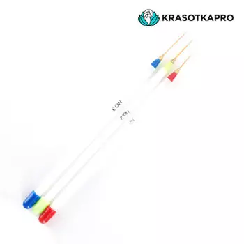 Набор, KrasotkaPro, Кисти-лайнеры для дизайна ногтей, 3 шт., 4 шт.