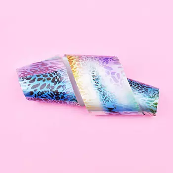 Набор, Patrisa Nail, Фольга для литья №52, Леопард цветной, 4 шт.