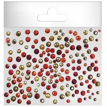 Набор, Puf, Стразы стеклянные Mix Red, 400 шт., 2 шт.