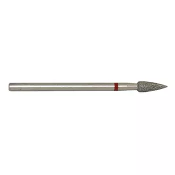 Набор, ruNail, Фреза алмазная «Цилиндр стрельчатый» №6812, D=3,1 мм, красная, 3 шт.