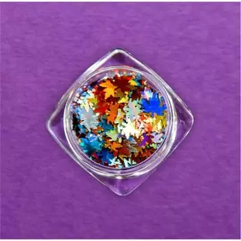 Набор, Serebro, Дизайн для ногтей «Кленовые листья» №2, 4 шт.