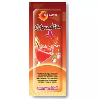 Набор, Tan Master, Paradise 12 мл (крем для загара в солярии), 4 шт.
