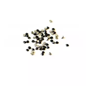 Набор, TNL, Стразы 1,4 мм черные, 50 шт., 10 шт.