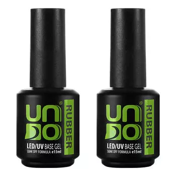 Набор, UNO, Базовое покрытие для гель-лака UNO RUBBER, 16 г, 2 шт