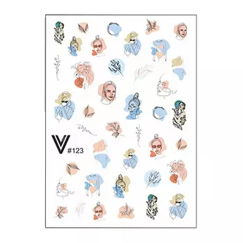 Набор, Vogue Nails, Слайдер №123, 2 шт.
