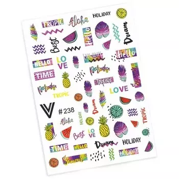 Набор, Vogue Nails, Слайдер-дизайн №238, 2 шт.