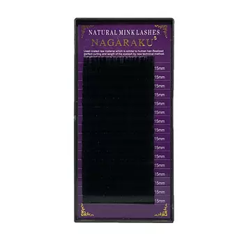 NAGARAKU, Ресницы на ленте Natural Mink, 15/0,07 мм, C-изгиб