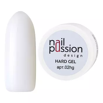 Nail Passion, Моделирующий гель Hard Gel Milk White, 15 г