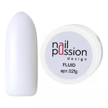 Nail Passion, Жидкий полигель Fluid White, 15 г