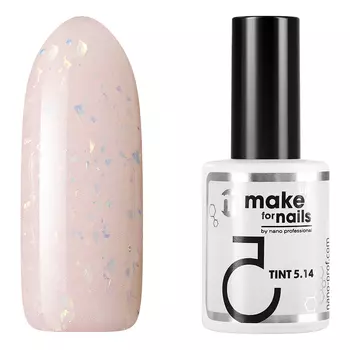 Nano Professional, База Make Up For Nails Tint 5.14, 15 мл