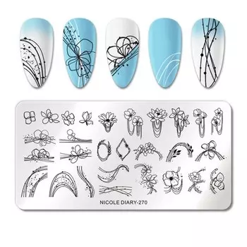 Nicole Diary, Пластина для стемпинга №270