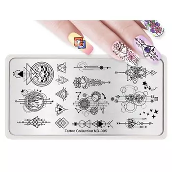 Nicole Diary, Пластина для стемпинга Tattoo №005
