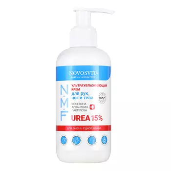 Novosvit, Ультраувлажняющий крем для рук, ног и тела, 200 мл