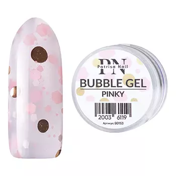 Patrisa Nail, Гель для дизайна Bubble Pinky, 5 г