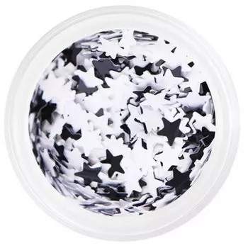 Patrisa Nail, Камифубуки «Звездочки», черно-белый монохром