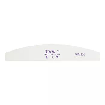 Patrisa Nail, Пилка белая «Луна», 100/100