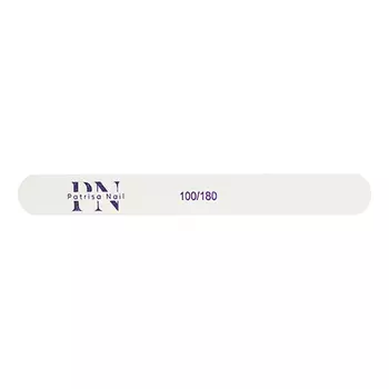 Patrisa Nail, Пилка белая, прямая, 100/180