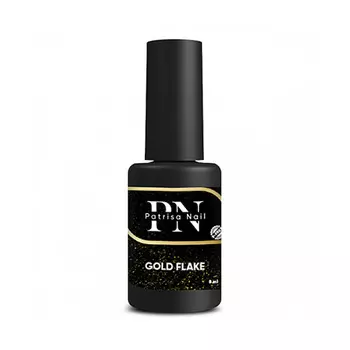 Patrisa Nail, Топ для гель-лака Gold Flake, 8 мл