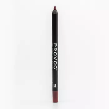 Provoc, Гелевая подводка-карандаш для губ №08, Wine Stained, цвет сливовый