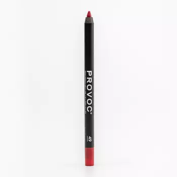Provoc, Гелевая подводка-карандаш для губ №49, Sexy Scarlet, цвет бордовый