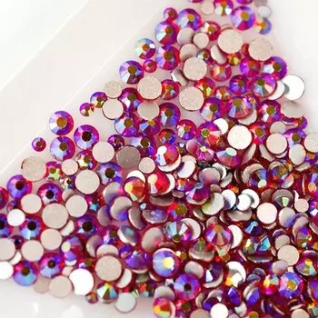 Puf, Стразы стеклянные AB Siam, 400 шт.