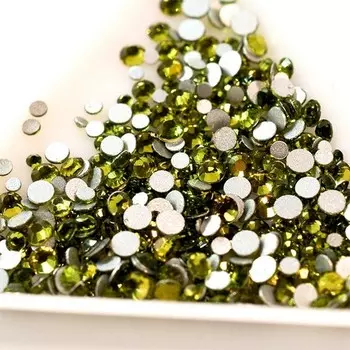 Puf, Стразы стеклянные Olivine, 400 шт.