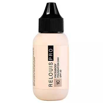 Relouis, Крем тональный PRO Face & Body 24H, SPF 30, тон 1C