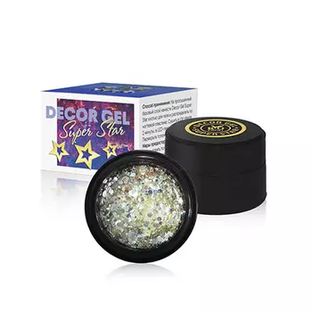 Rio Profi, Глиттер-гель Super Star №4, Glamour, 7 г