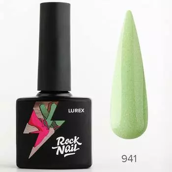 RockNail, Гель-лак RockNail Lurex 941 - Фисташковый, 10 мл