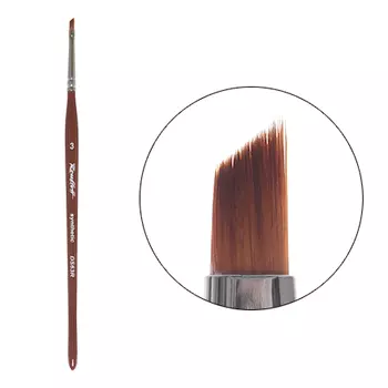 Roubloff, Кисть для китайской росписи, наклонная, синтетика №3 (DS63R)